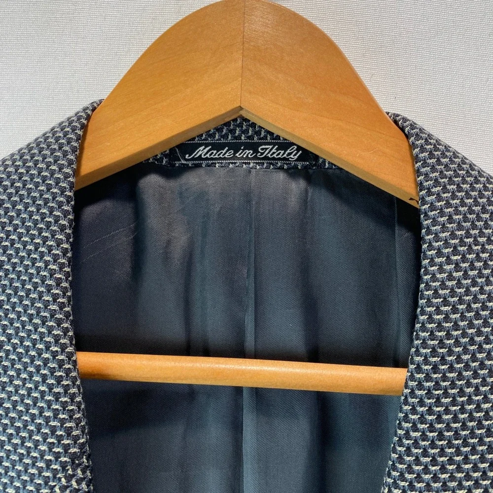 VTG Giorgio Armani Blazer Mens 42R Grey Wool Italian Sport Coat Marshall Field